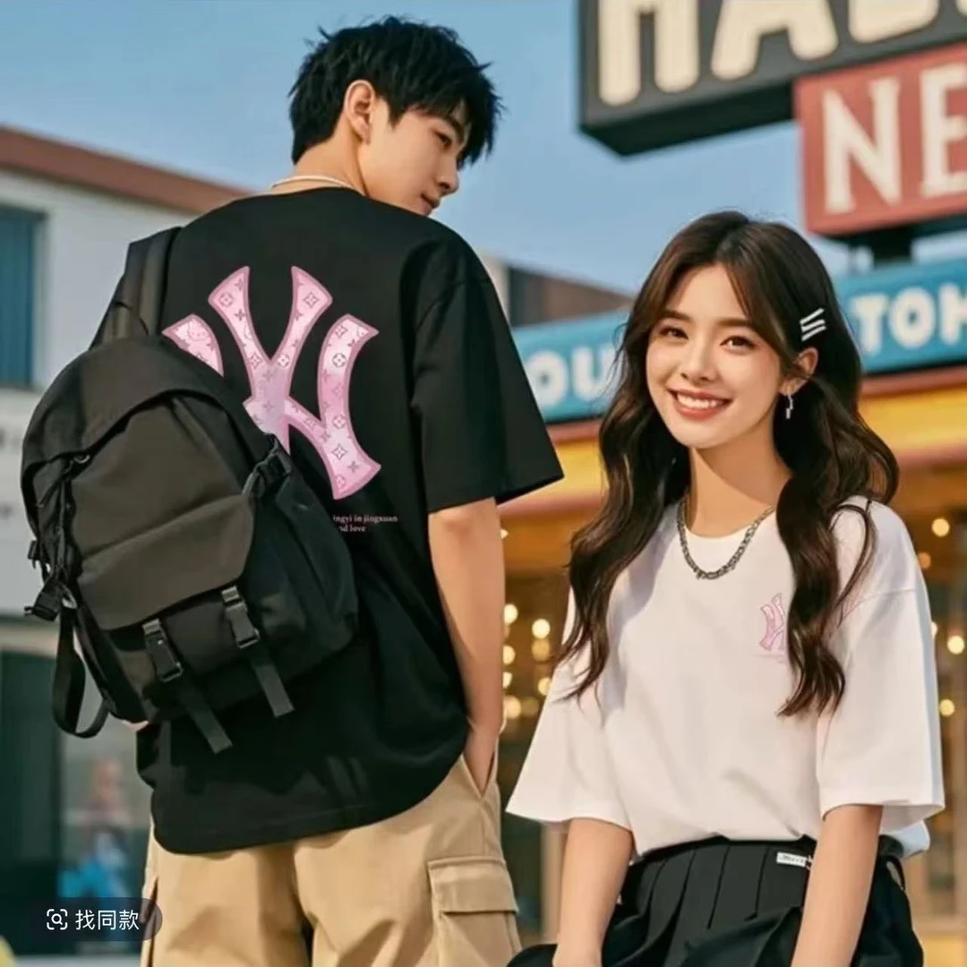 支持鉴定重磅新疆长绒棉短袖圆领云柔水光T打底衫男女纯棉T恤105