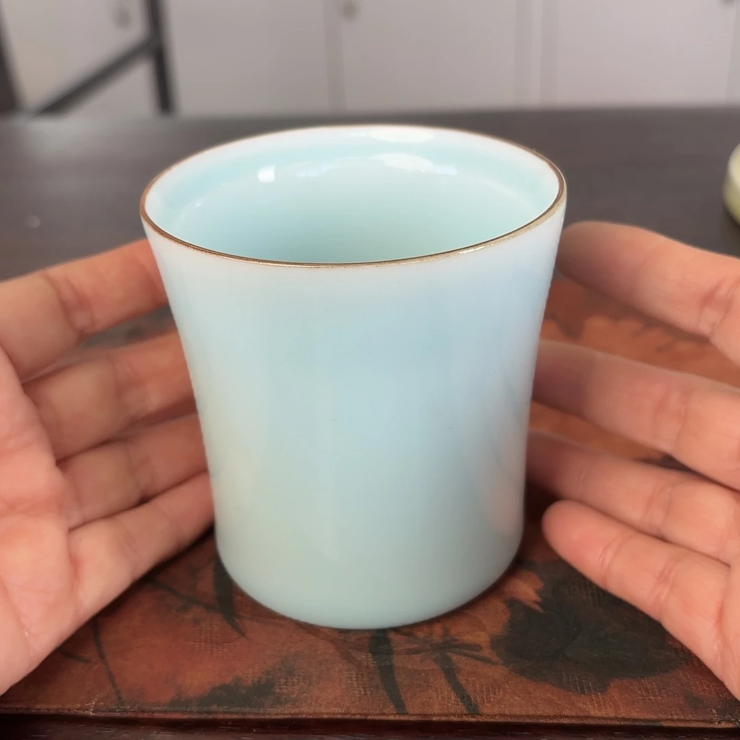 龙泉云间青瓷小米茶器