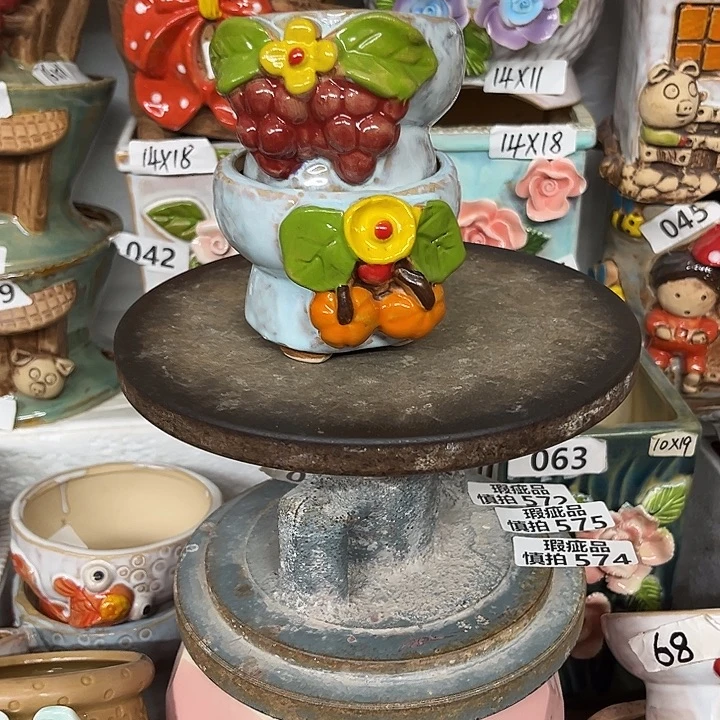 紫砂花盆粗陶材质多肉花盆