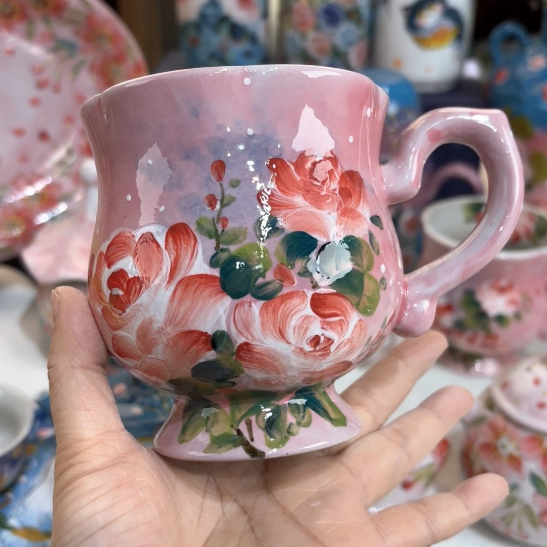 景德镇手绘高温釉下彩陶瓷茶具