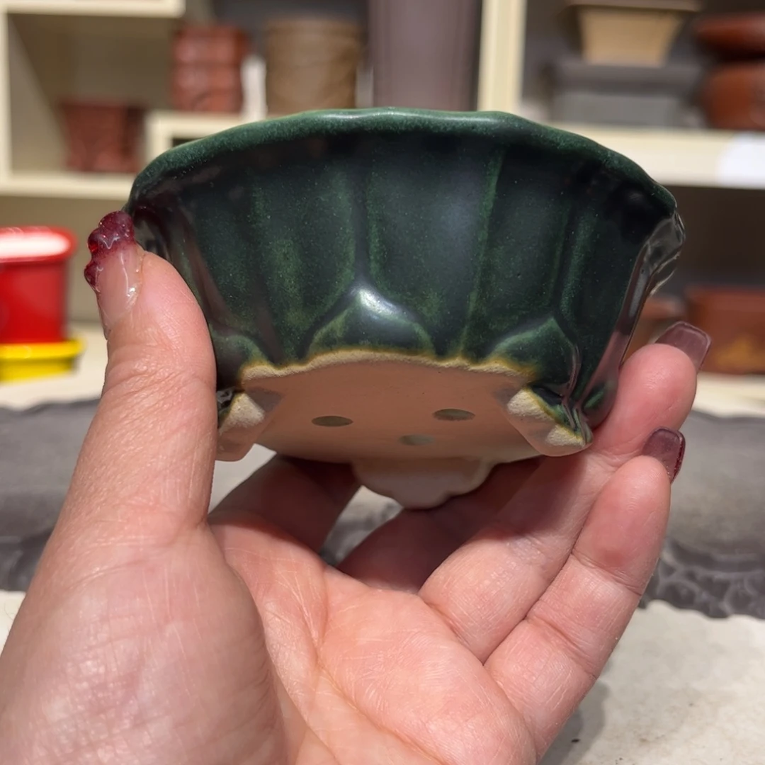 紫砂花盆瑕疵4.5-9。。。