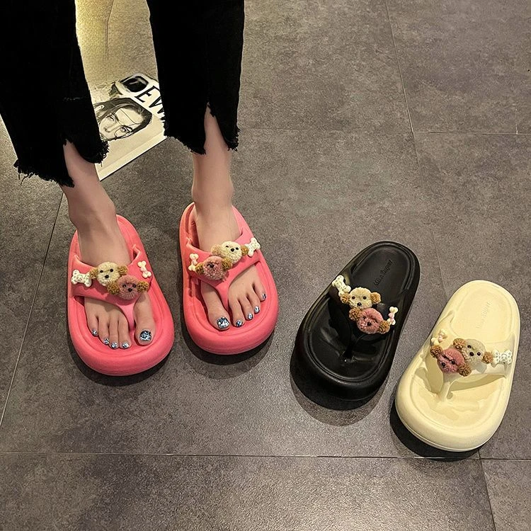 踩屎感厚底人字拖女外穿2025年春夏季新款休闲百搭海边沙滩鞋凉拖