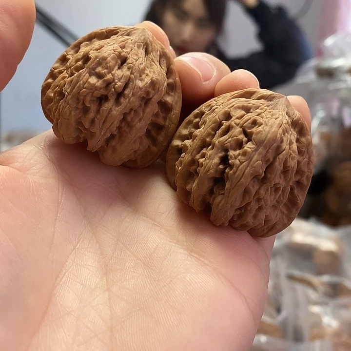 文玩核桃把件38.5红皮秘闻小众