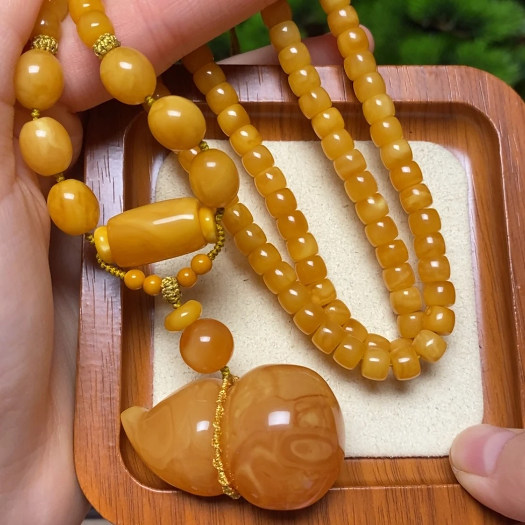 【闪购商品】蜜蜡颈饰未镶嵌项链