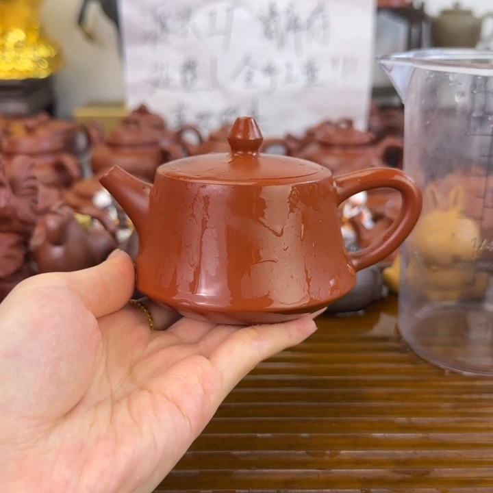 茶壶紫砂朱泥柱础160毫升