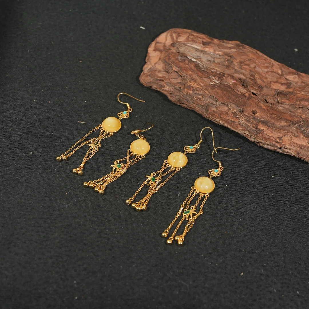 11.29香港王老板-蜜蜡耳饰多样性发一对9q118