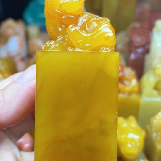 老挝石海**影质地細膩光滑篆刻写字刀感十足