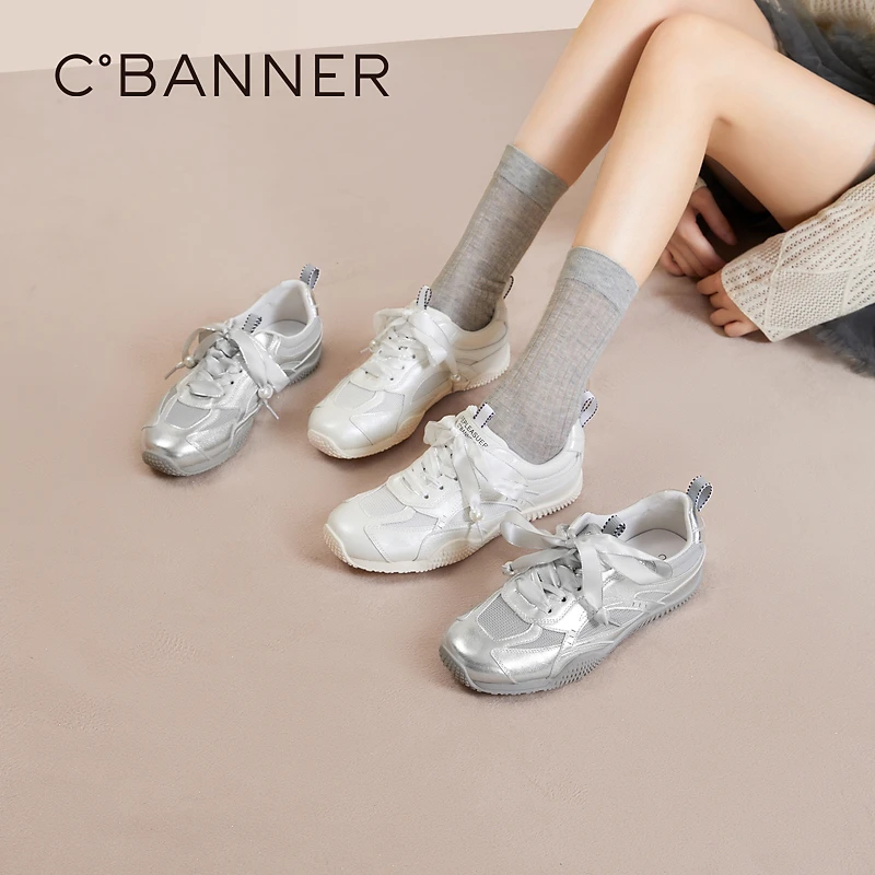 千百度 25年百搭透气舒适ins风单鞋时尚休闲鞋A25366171