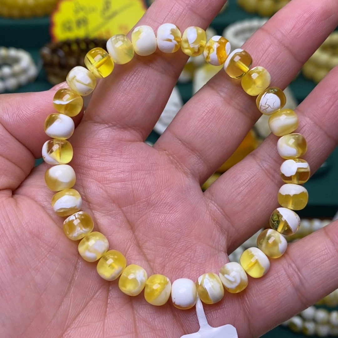 蜜蜡未镶嵌裸石7.5➕