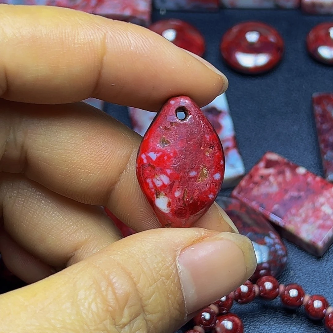 天然辰砂朱砂吊坠