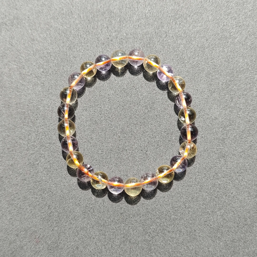 紫黄晶k8手串0033