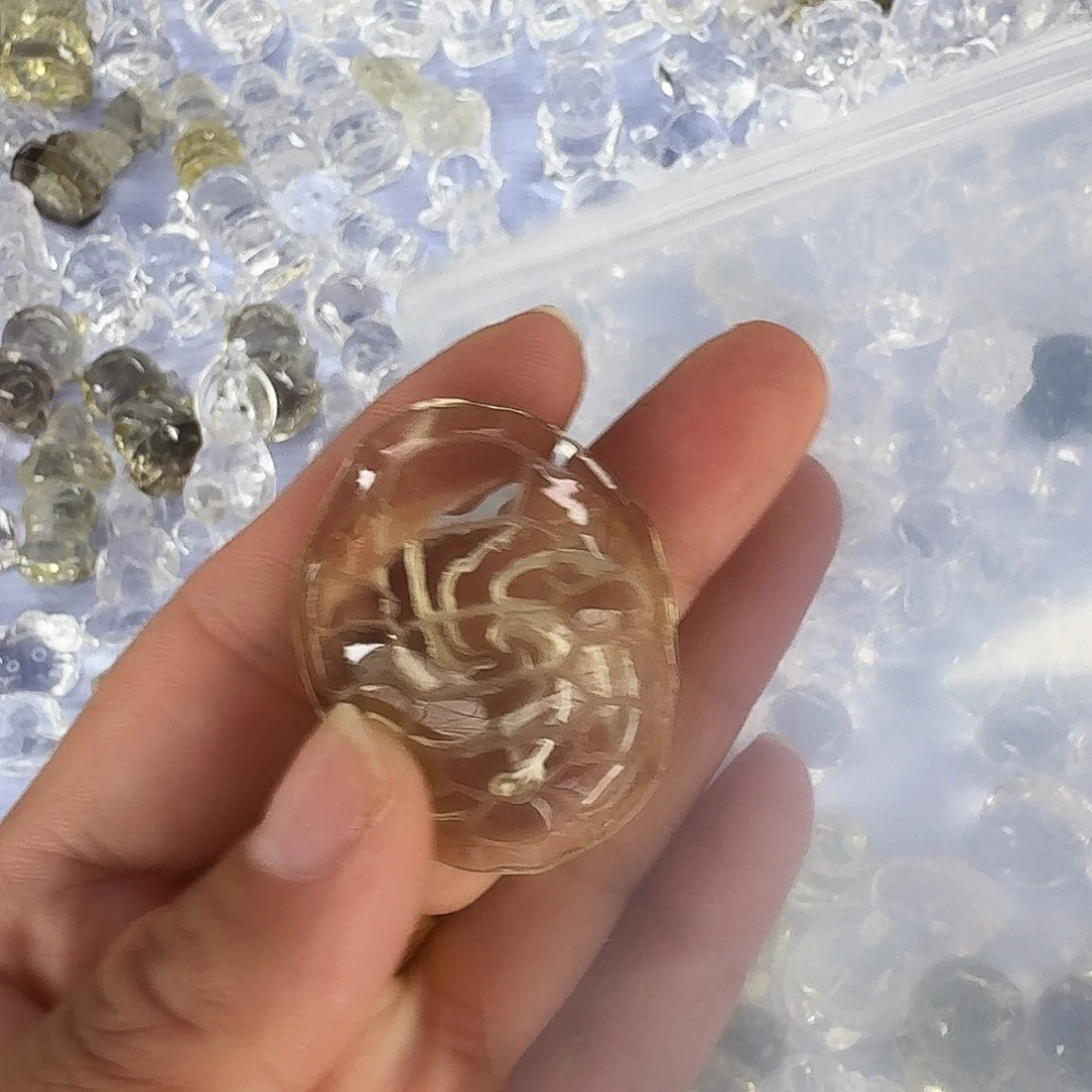 蓝***梦未镶嵌手链烟晶黄