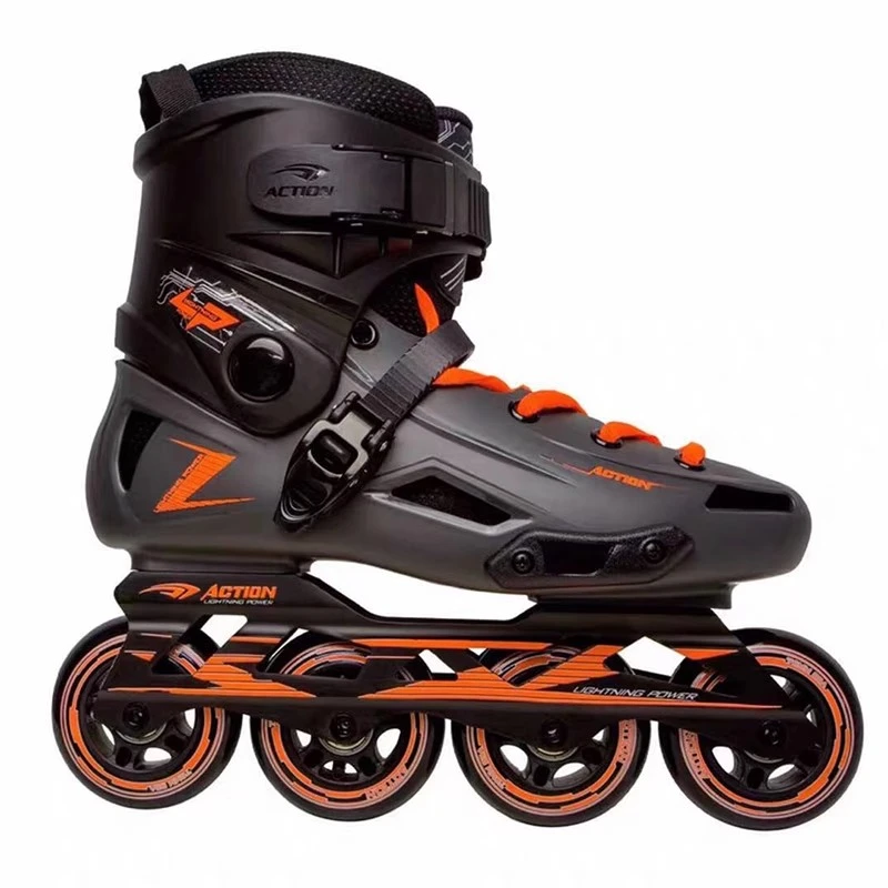 ACTION/动感埃克森闪电儿童轮滑鞋成人男女花式直排轮溜冰平花鞋