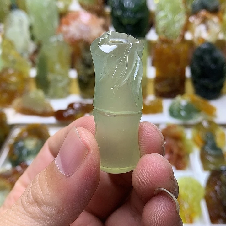 蛇纹石玉未镶嵌珠宝半成品