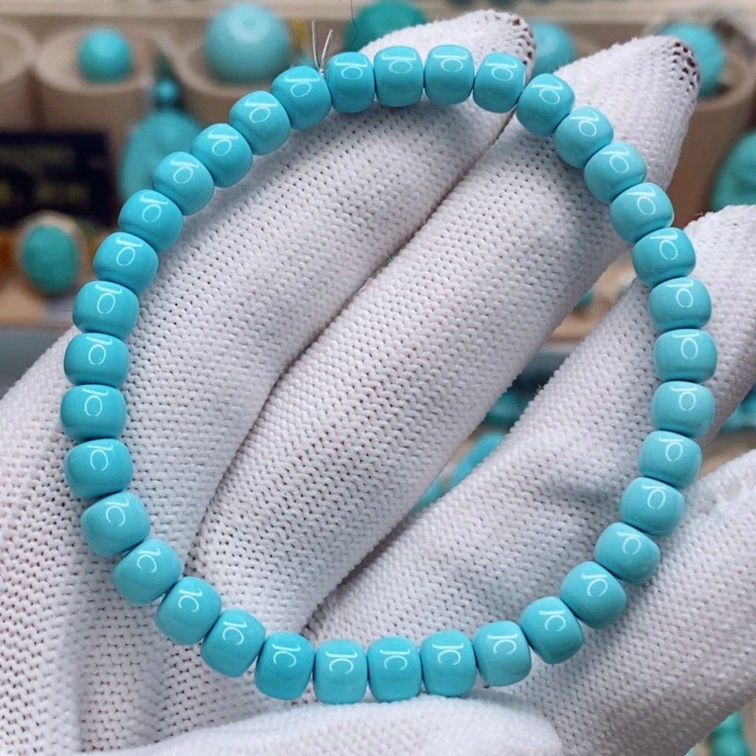 绿松石未镶嵌珠宝奇石6mm