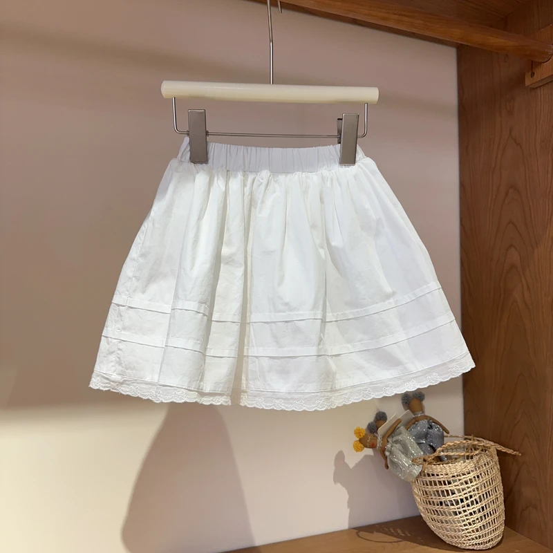 【金樱桃Golden cherry】儿童蕾丝边三褶半身裙567439