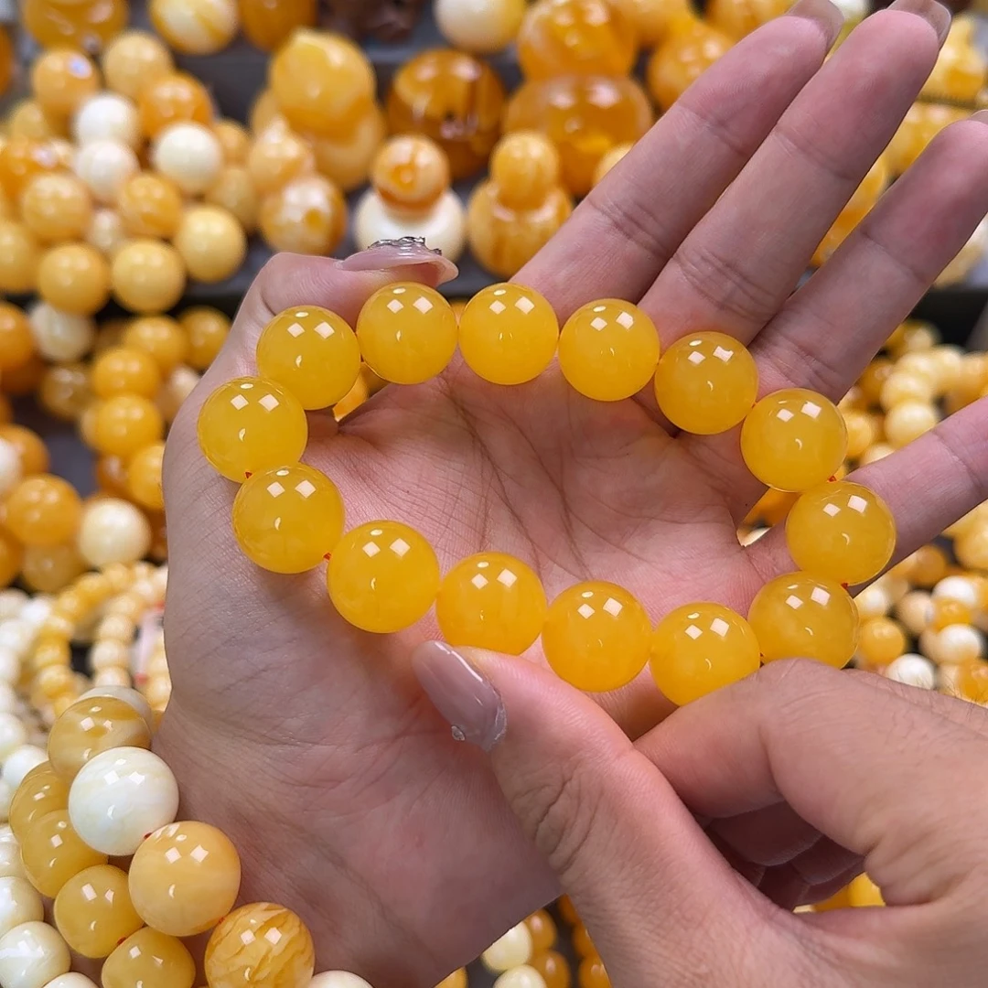 蜜蜡未镶嵌珠宝奇石同料17.5mm