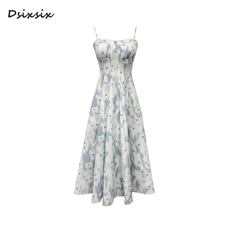 Yeah Me-【云上挽歌】原创设计时尚显瘦收腰连衣裙-42306G