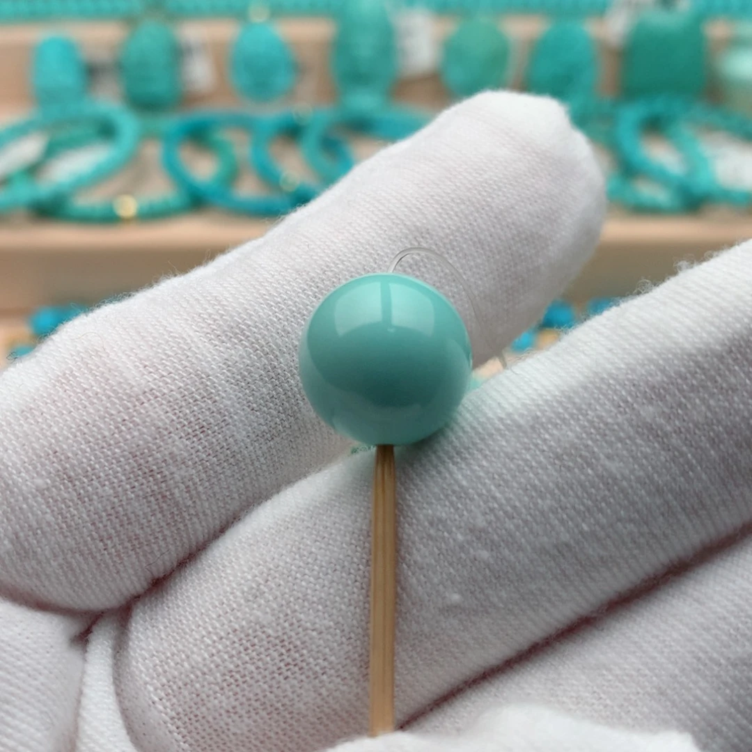 绿松石未镶嵌珠宝奇石12.5mm