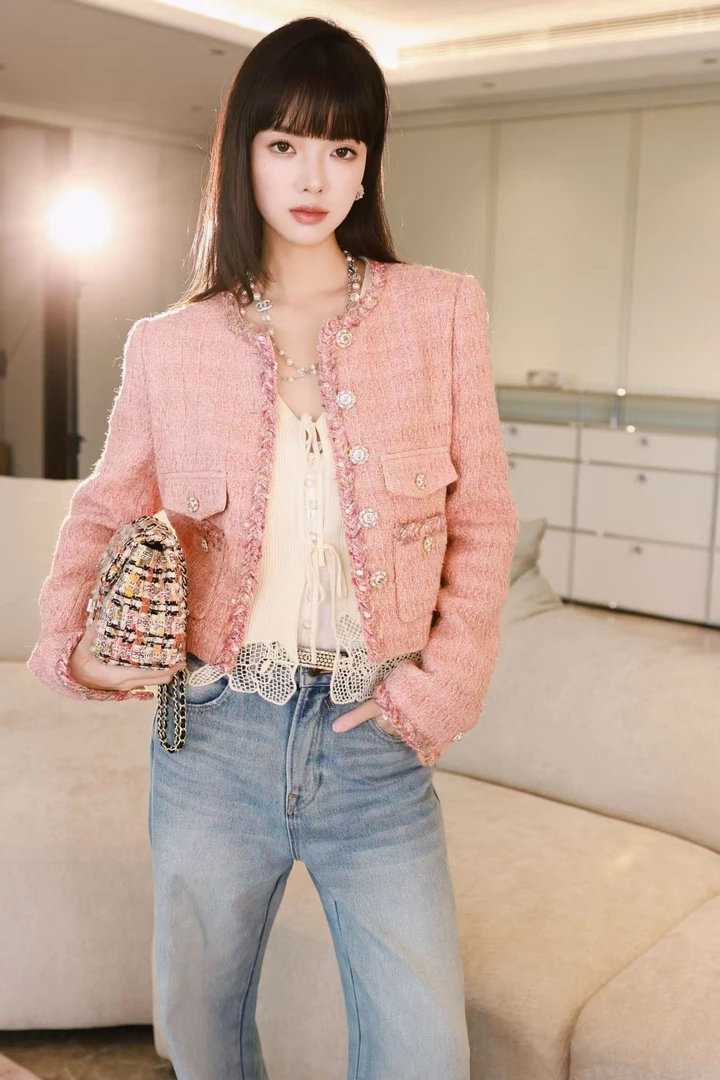 Ptree."橘暮遐想"小香外套时尚轻奢高级名媛风-X50818J