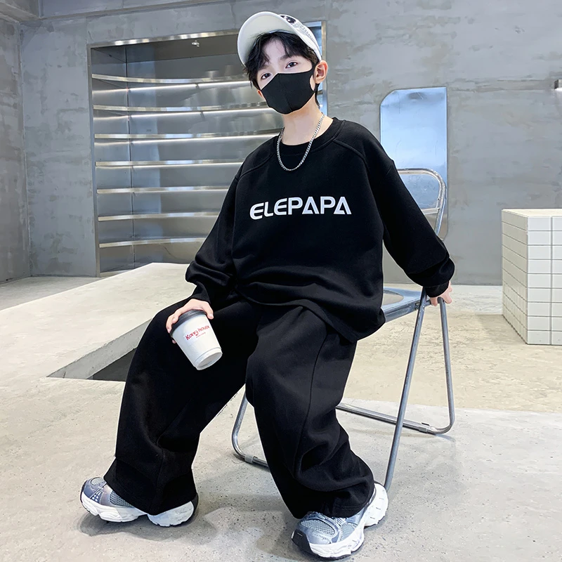 男童套装春秋款2025新款儿童春秋装两件套中大童男孩春秋季酷帅潮