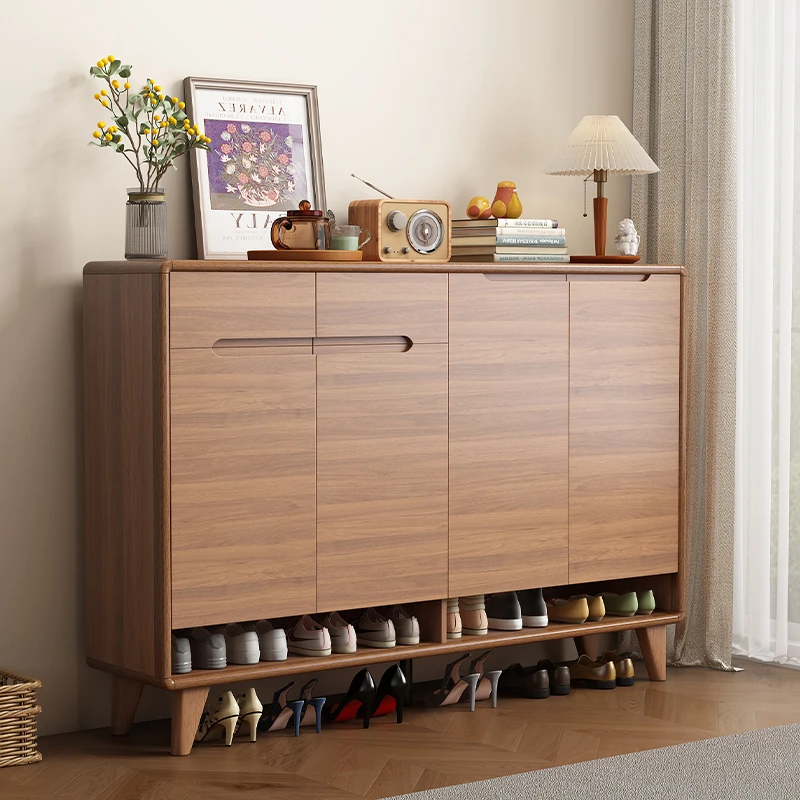 宾森堡新中式大容量艺术设计鞋柜简约简易储物柜客厅收纳柜隔断柜