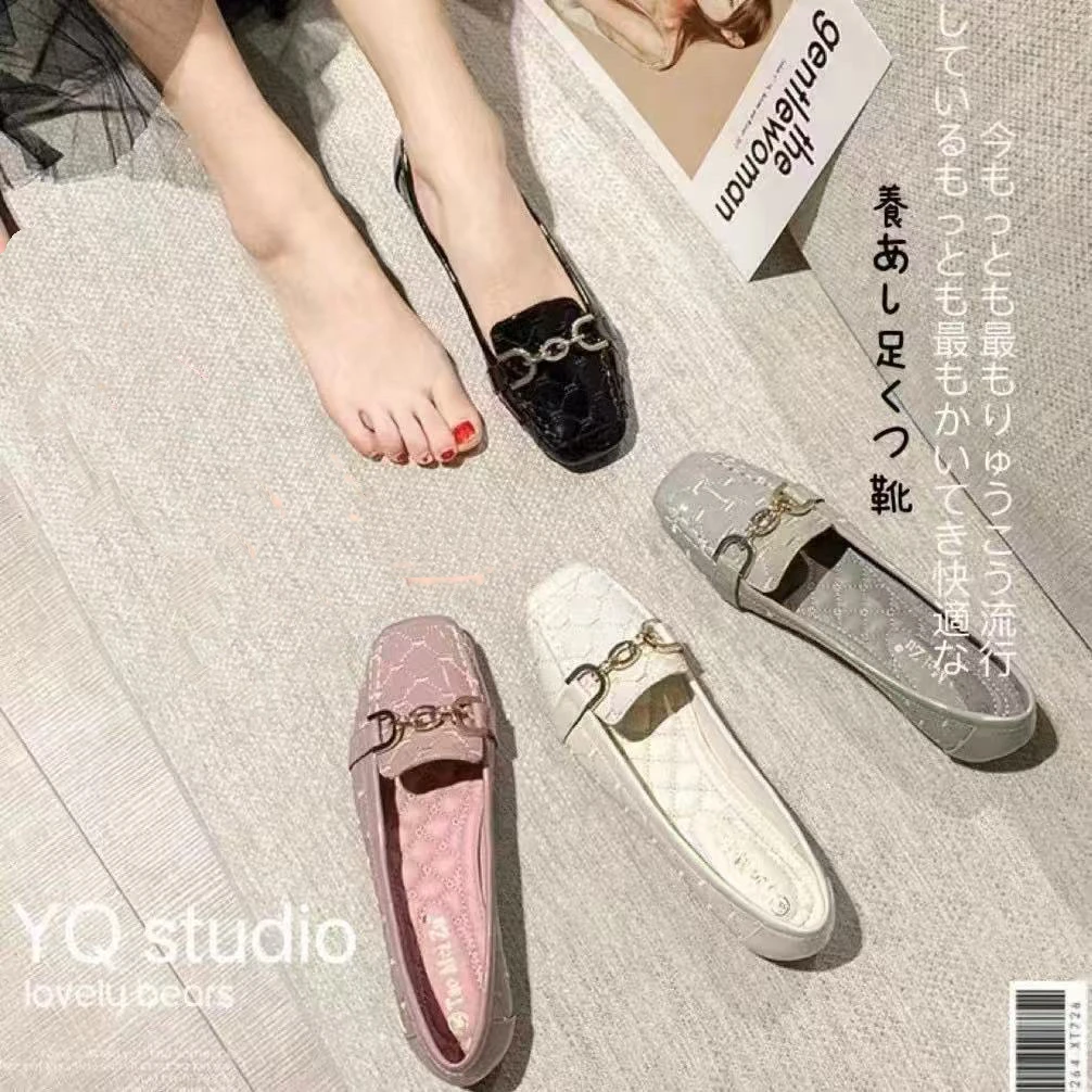 YQBP Studio超轻舒适养脚鞋 时尚马鞍扣防滑耐磨