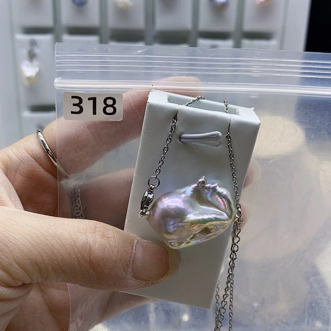 颈饰合金淡水珍珠