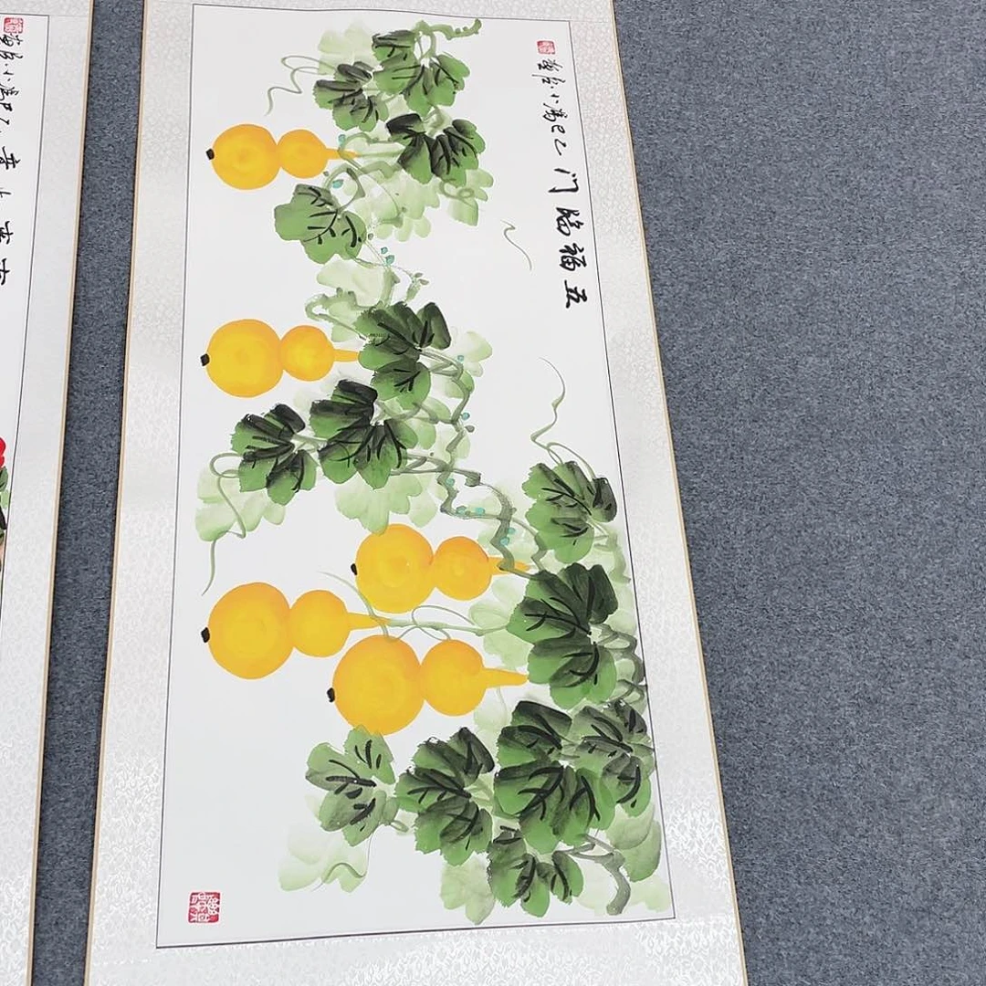 国画手绘手写作品