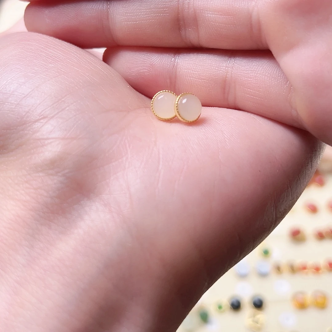 和田玉戒指银S925镶嵌?**?