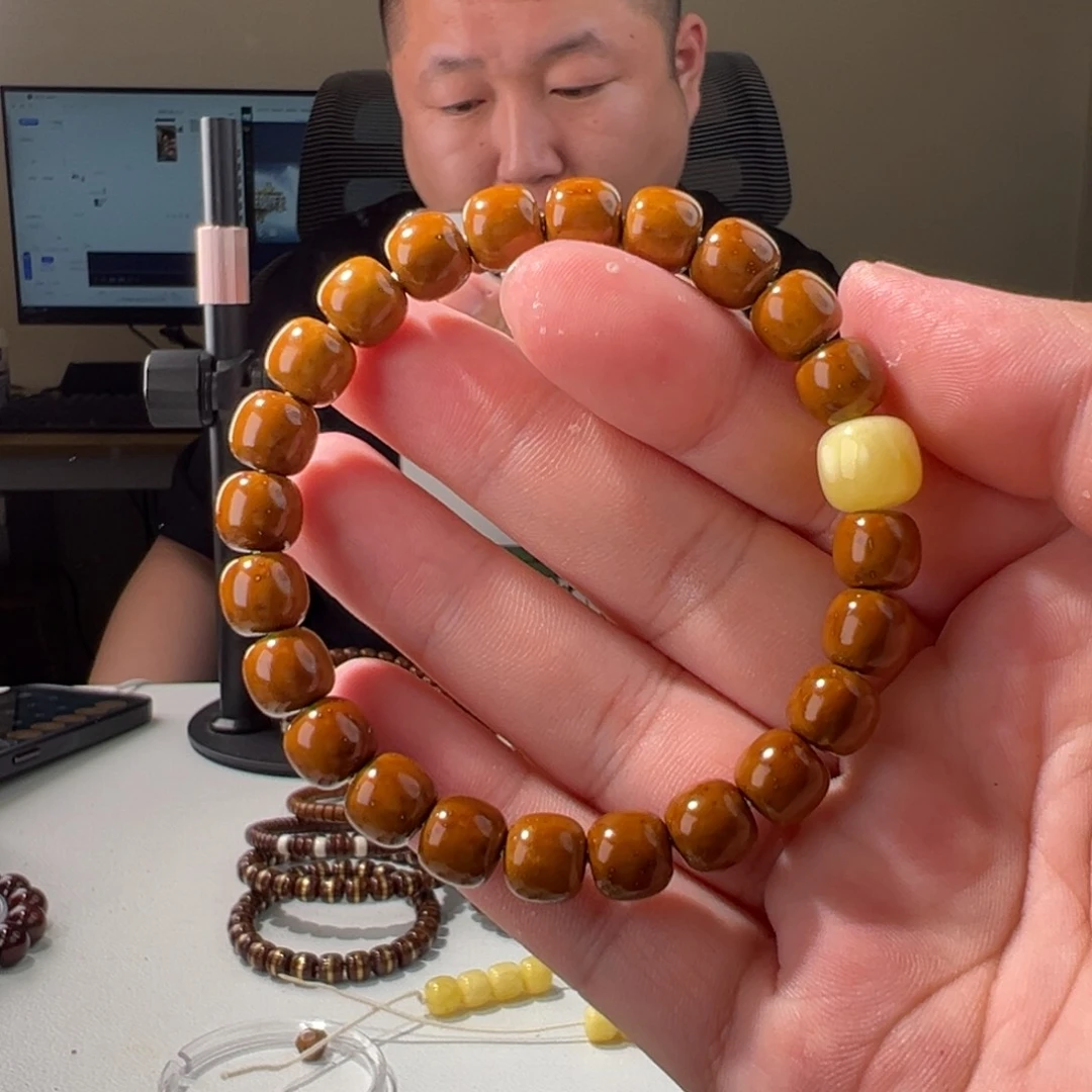 文玩核桃手串宁****子9紫金鼠加配饰