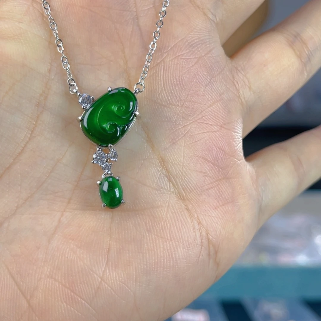 翡翠未镶嵌颈饰天然翡翠A货