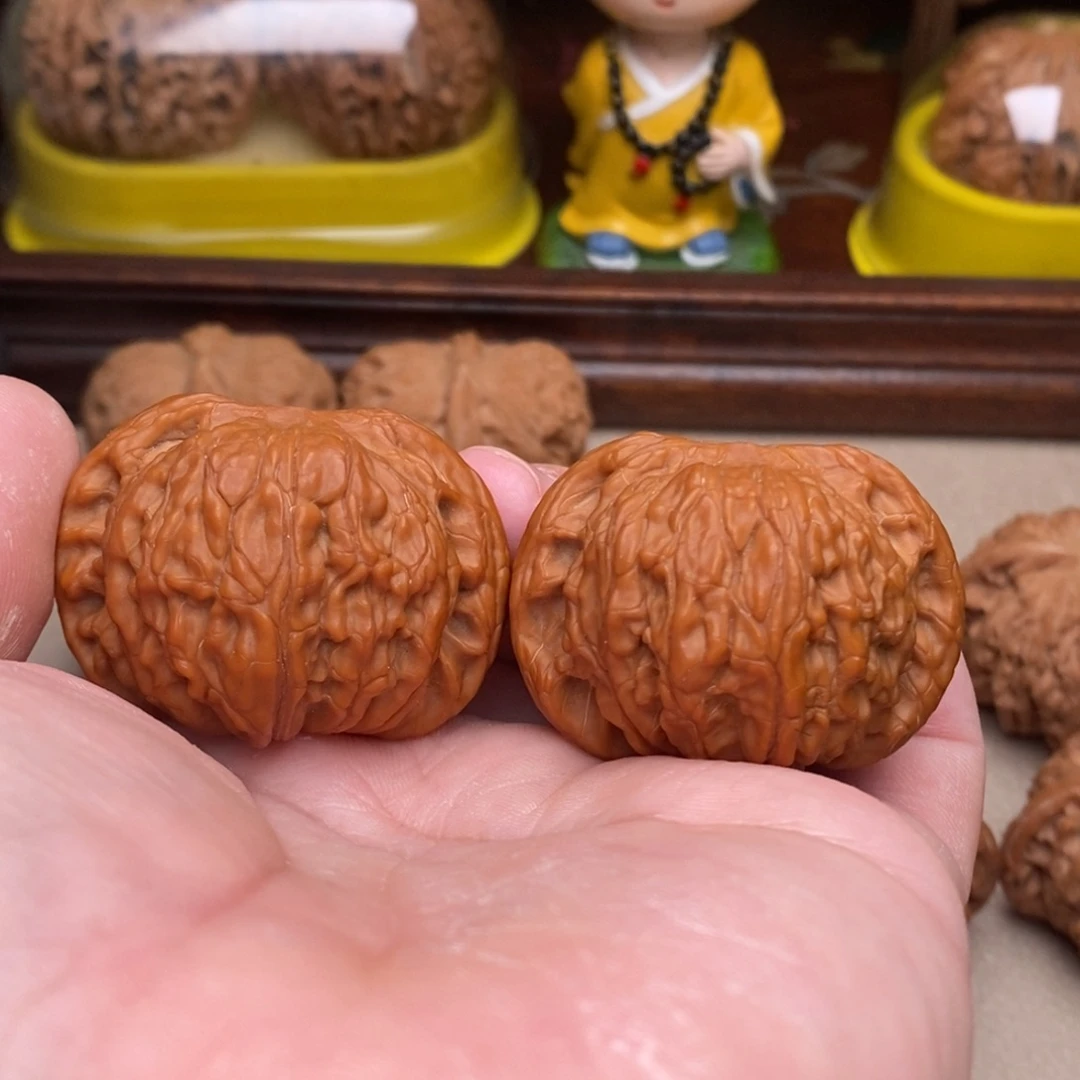 文玩核桃把件B7号44磨盘