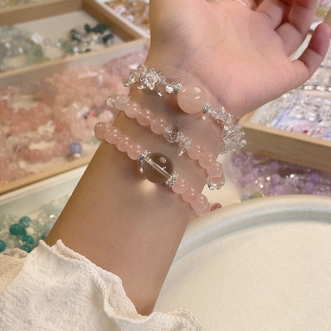 水晶手链未镶嵌多样性发货644