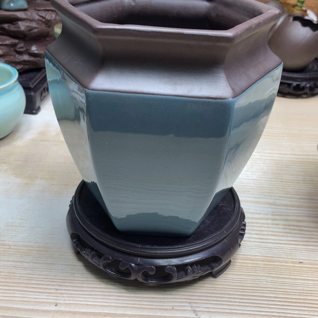 瓷片陶瓷花盆陶瓷艺术