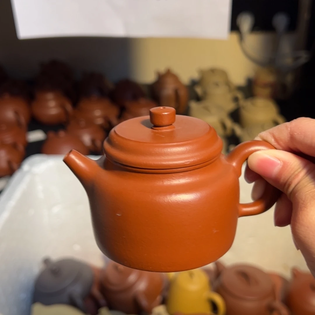 茶壶紫砂宜兴紫砂壶朱泥120