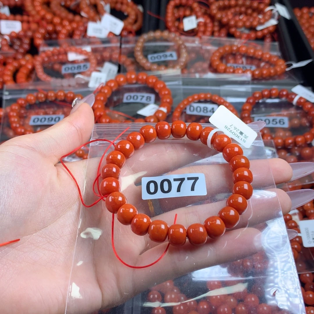 南红玛瑙手链未镶嵌0077