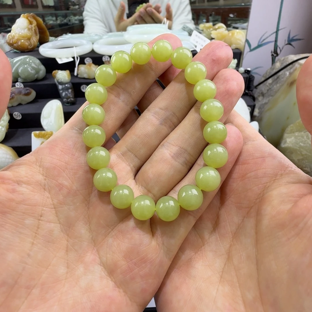 和田玉未镶嵌手串新疆和田玉手串卡10