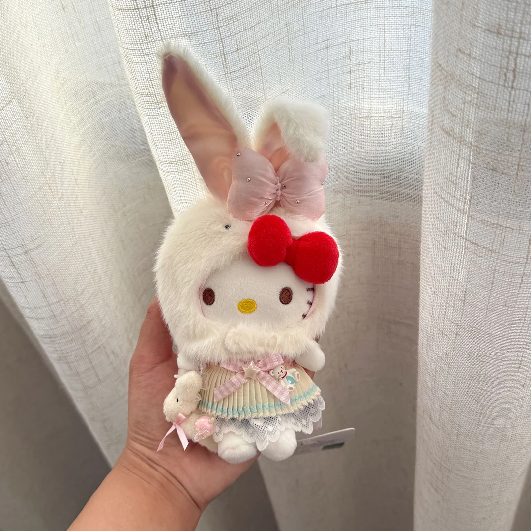 正版HelloKitty包包挂件创意毛绒手工diy包挂可爱少女心玩偶公仔