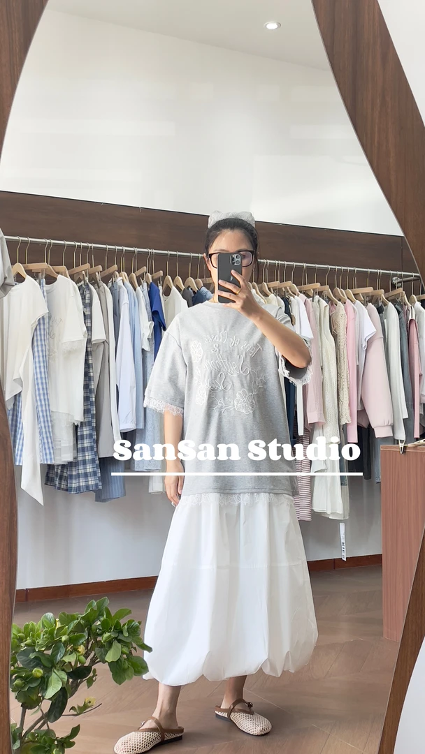 SanSan  花苞半身裙90977