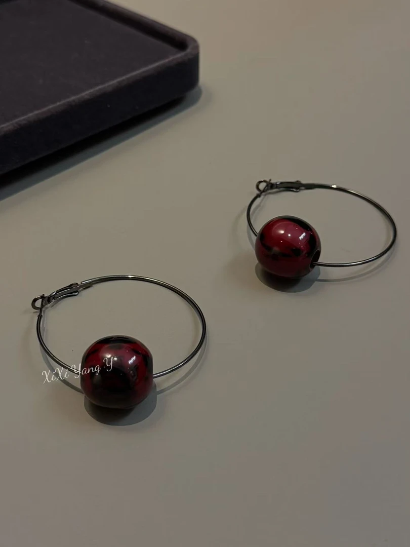 925银耳饰 XiXi Yang Y.“赤”百搭简约设计感耳环