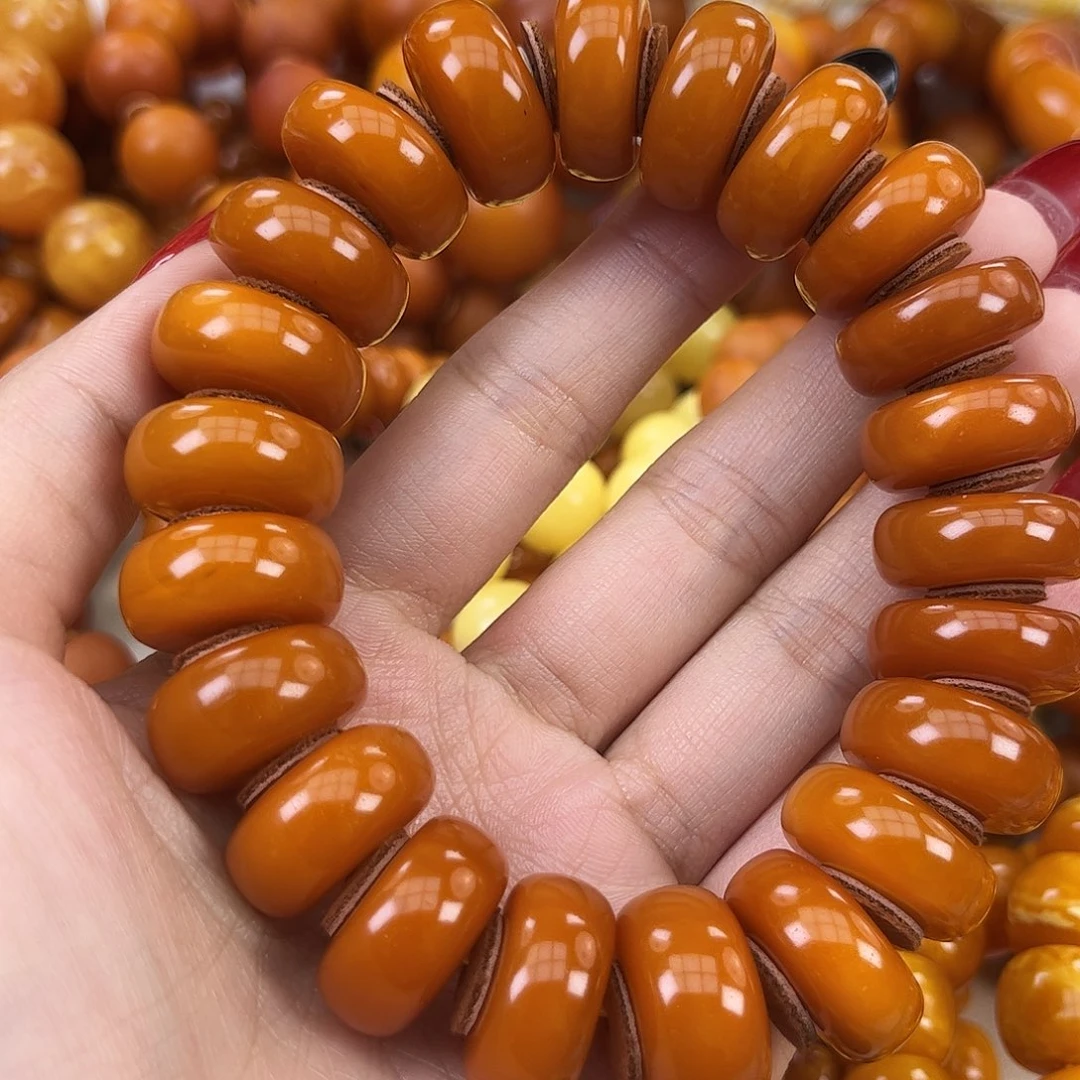 琥珀颈饰未镶嵌蜜蜡