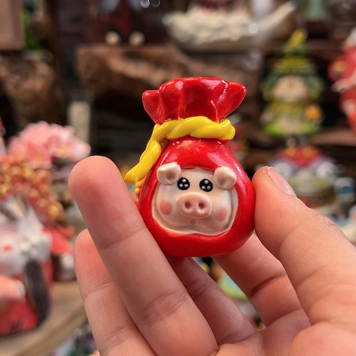 陶摆件小镇青花每日有新品