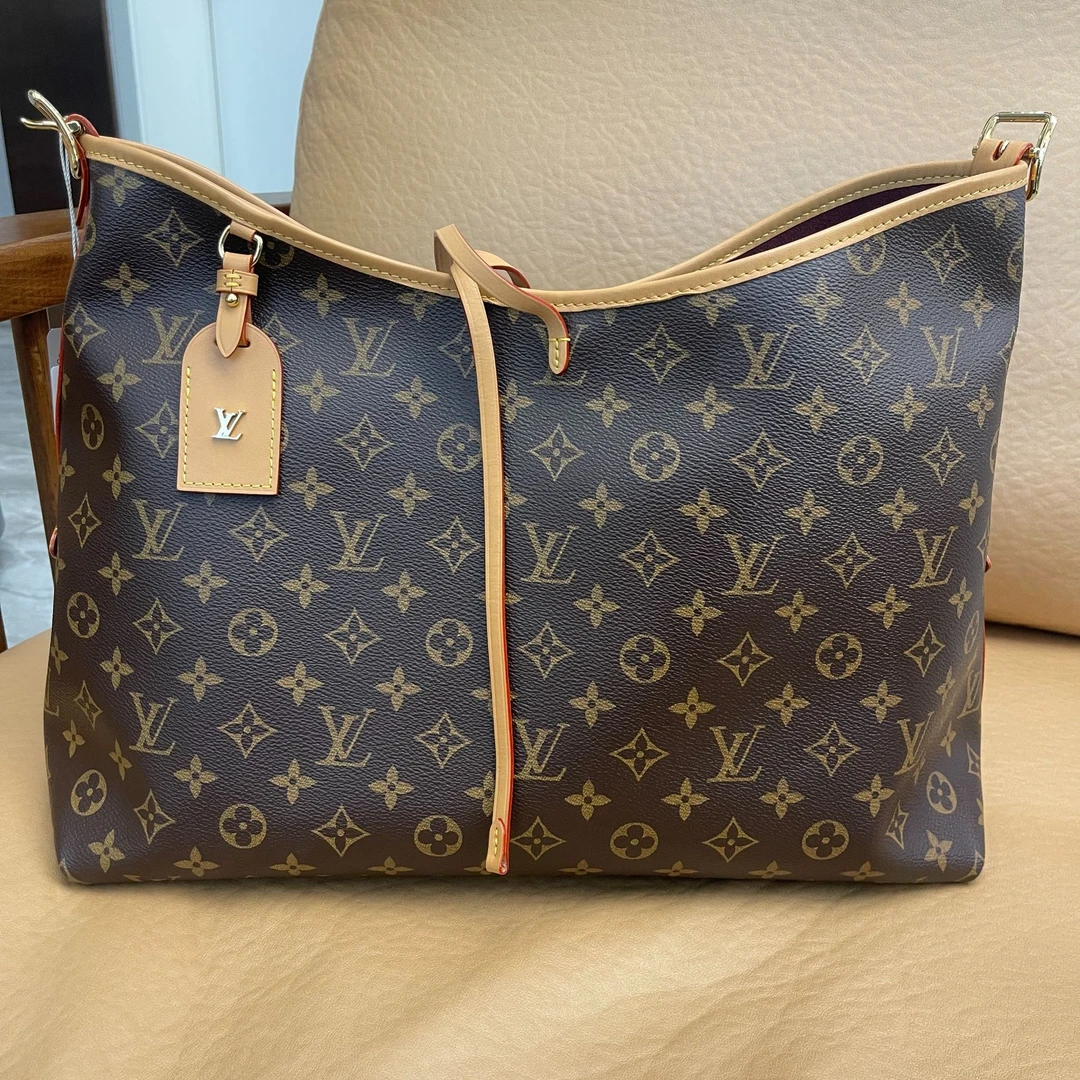 99新 LouisVuitton/路易威登 【辛河奢品】carryall中号单肩斜跨包