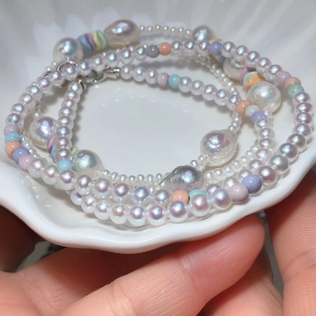 淡水珍珠未镶嵌颈饰K****m