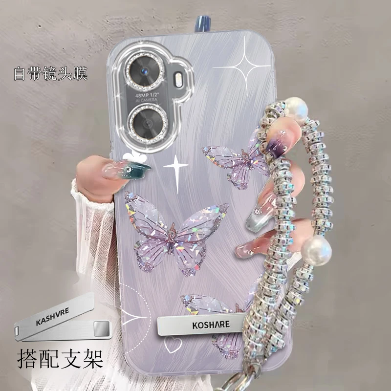 带镜头膜Hi畅享60s手机壳蝴蝶GAR-AN60全包畅想60保护套羽纱