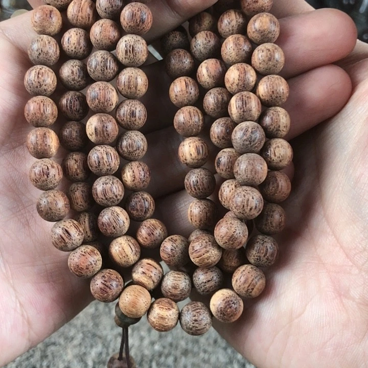 降真香手串/手链08/108白棋融合甲东枝结晶