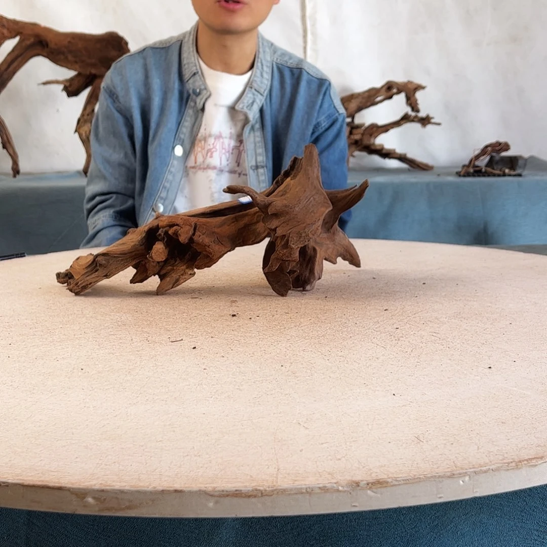 新年快乐沉木造景