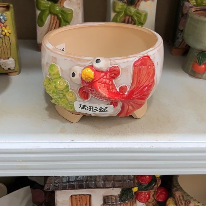紫砂花盆粗陶材质多肉花盆