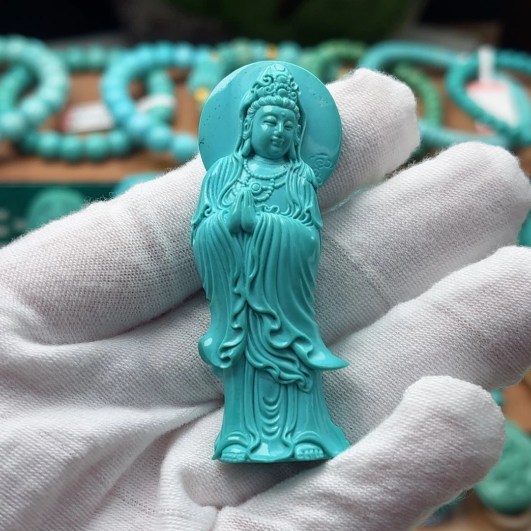 未镶嵌绿松石观音